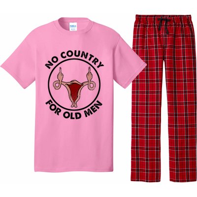 No Country For Old Men Uterus Feminist Women Rights Vintage Pajama Set