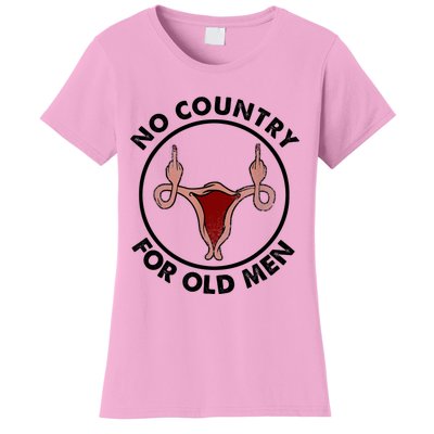 No Country For Old Men Uterus Feminist Women Rights Vintage Women's T-Shirt