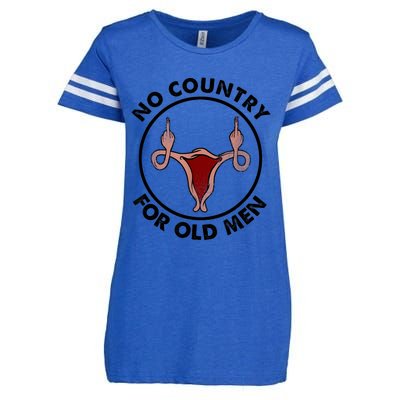 No Country For Old Men Uterus Feminist Women Rights Vintage Enza Ladies Jersey Football T-Shirt