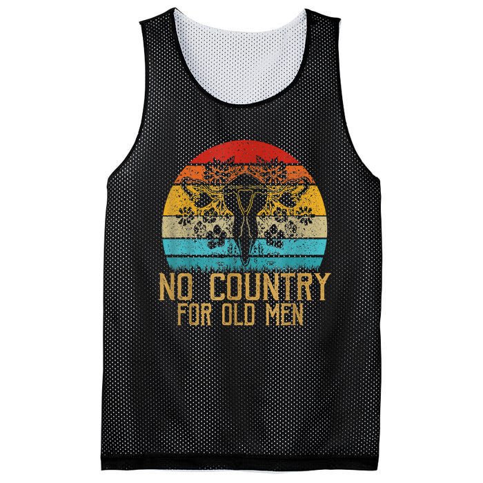 No Country For Old Men Our Uterus Our Choice Feminist Rights Mesh Reversible Basketball Jersey Tank