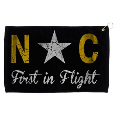 North Carolina First In Flight Vintage Distressed Fade Gift Grommeted Golf Towel