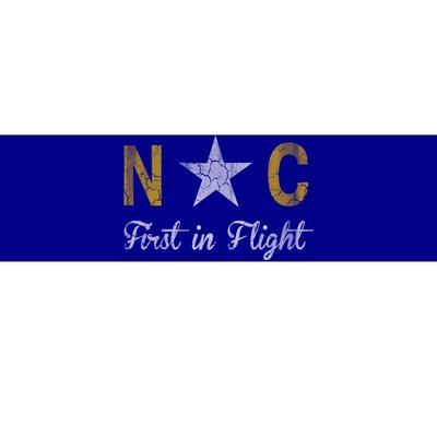 North Carolina First In Flight Vintage Distressed Fade Gift Bumper Sticker