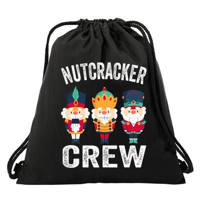 Nutcracker Crew Funny Christmas Nutcracker Drawstring Bag
