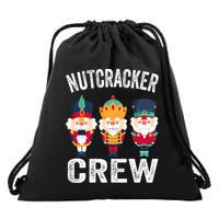 Nutcracker Crew Funny Christmas Nutcracker Drawstring Bag
