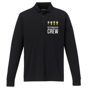 Nutcracker Crew Family Matching Xmas Santa Performance Long Sleeve Polo