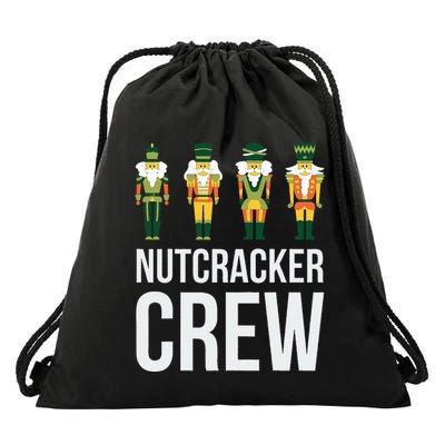 Nutcracker Crew Family Matching Xmas Santa Drawstring Bag
