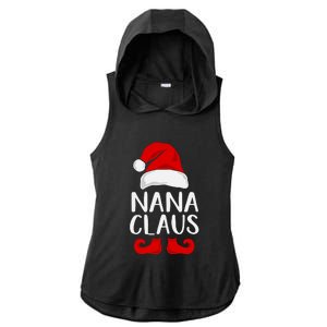 Nana Claus Funny Christmas Grandma, Winter, Christmas Slogans, Funny Christmas Ladies PosiCharge Tri-Blend Wicking Draft Hoodie Tank