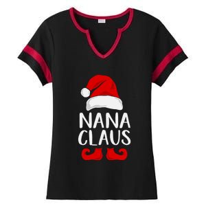 Nana Claus Funny Christmas Grandma, Winter, Christmas Slogans, Funny Christmas Ladies Halftime Notch Neck Tee