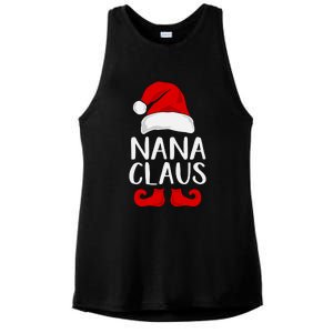 Nana Claus Funny Christmas Grandma, Winter, Christmas Slogans, Funny Christmas Ladies PosiCharge Tri-Blend Wicking Tank