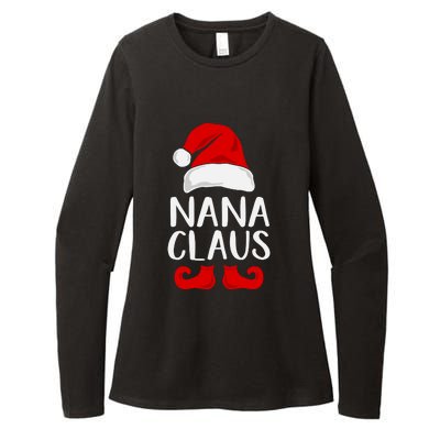 Nana Claus Funny Christmas Grandma, Winter, Christmas Slogans, Funny Christmas Womens CVC Long Sleeve Shirt