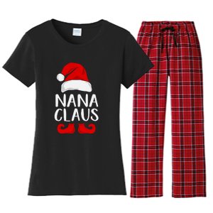 Nana Claus Funny Christmas Grandma, Winter, Christmas Slogans, Funny Christmas Women's Flannel Pajama Set