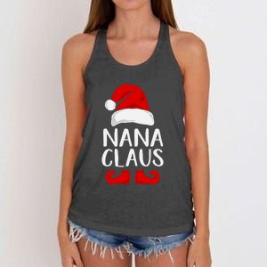 Nana Claus Funny Christmas Grandma, Winter, Christmas Slogans, Funny Christmas Women's Knotted Racerback Tank