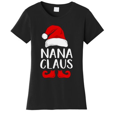 Nana Claus Funny Christmas Grandma, Winter, Christmas Slogans, Funny Christmas Women's T-Shirt