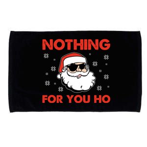 Naughty Christmas Funny Santa Claus Nothing For You Ho Microfiber Hand Towel