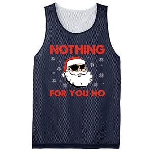 Naughty Christmas Funny Santa Claus Nothing For You Ho Mesh Reversible Basketball Jersey Tank