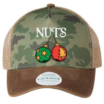 Nuts Chestnuts Funny Matching Couples Christmas Pjs Xmas Gift Legacy Tie Dye Trucker Hat