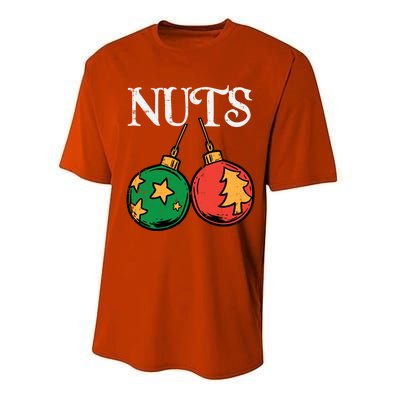 Nuts Chestnuts Funny Matching Couples Christmas Pjs Xmas Gift Performance Sprint T-Shirt