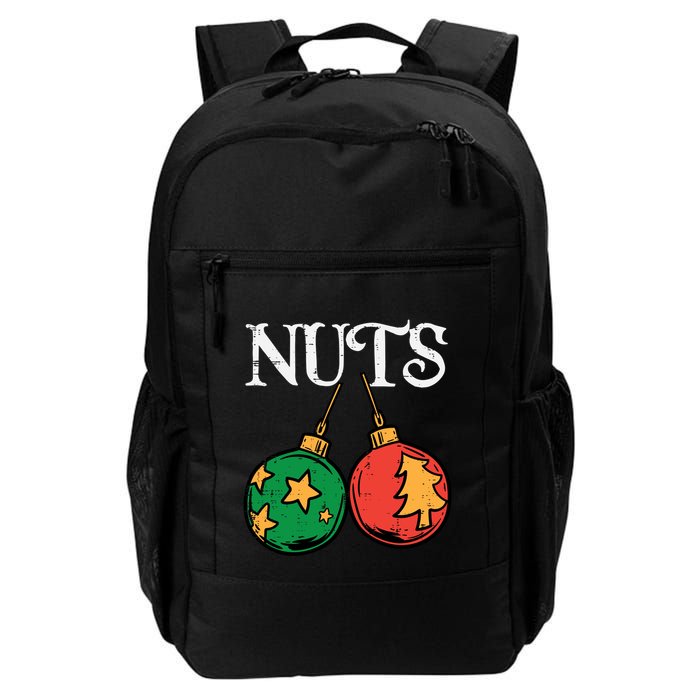 Nuts Chestnuts Funny Matching Couples Christmas Pjs Xmas Gift Backpack