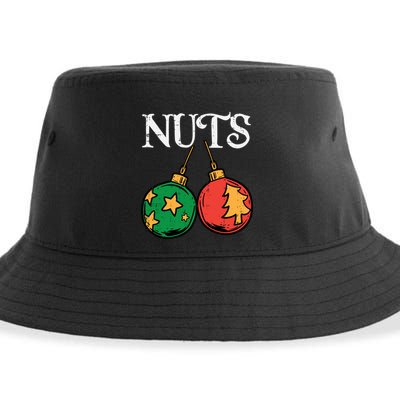 Nuts Chestnuts Funny Matching Couples Christmas Pjs Xmas Gift Sustainable Bucket Hat
