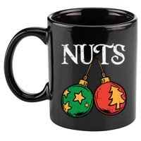 Nuts Chestnuts Funny Matching Couples Christmas Pjs Xmas Gift 11oz C Handle Ceramic Mug