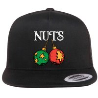 Nuts Chestnuts Funny Matching Couples Christmas Pjs Xmas Gift Flat Bill Trucker Hat