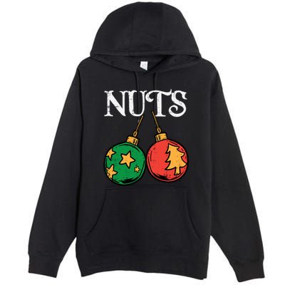 Nuts Chestnuts Funny Matching Couples Christmas Pjs Xmas Gift Premium Pullover Hoodie