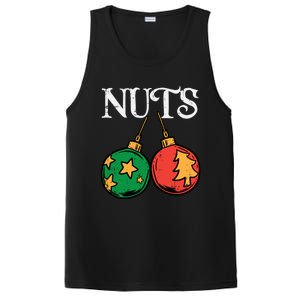 Nuts Chestnuts Funny Matching Couples Christmas Pjs Xmas Gift PosiCharge Competitor Tank