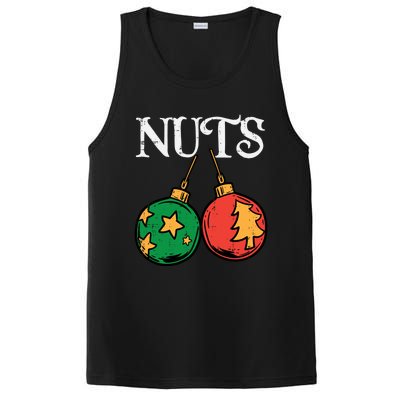 Nuts Chestnuts Funny Matching Couples Christmas Pjs Xmas Gift PosiCharge Competitor Tank