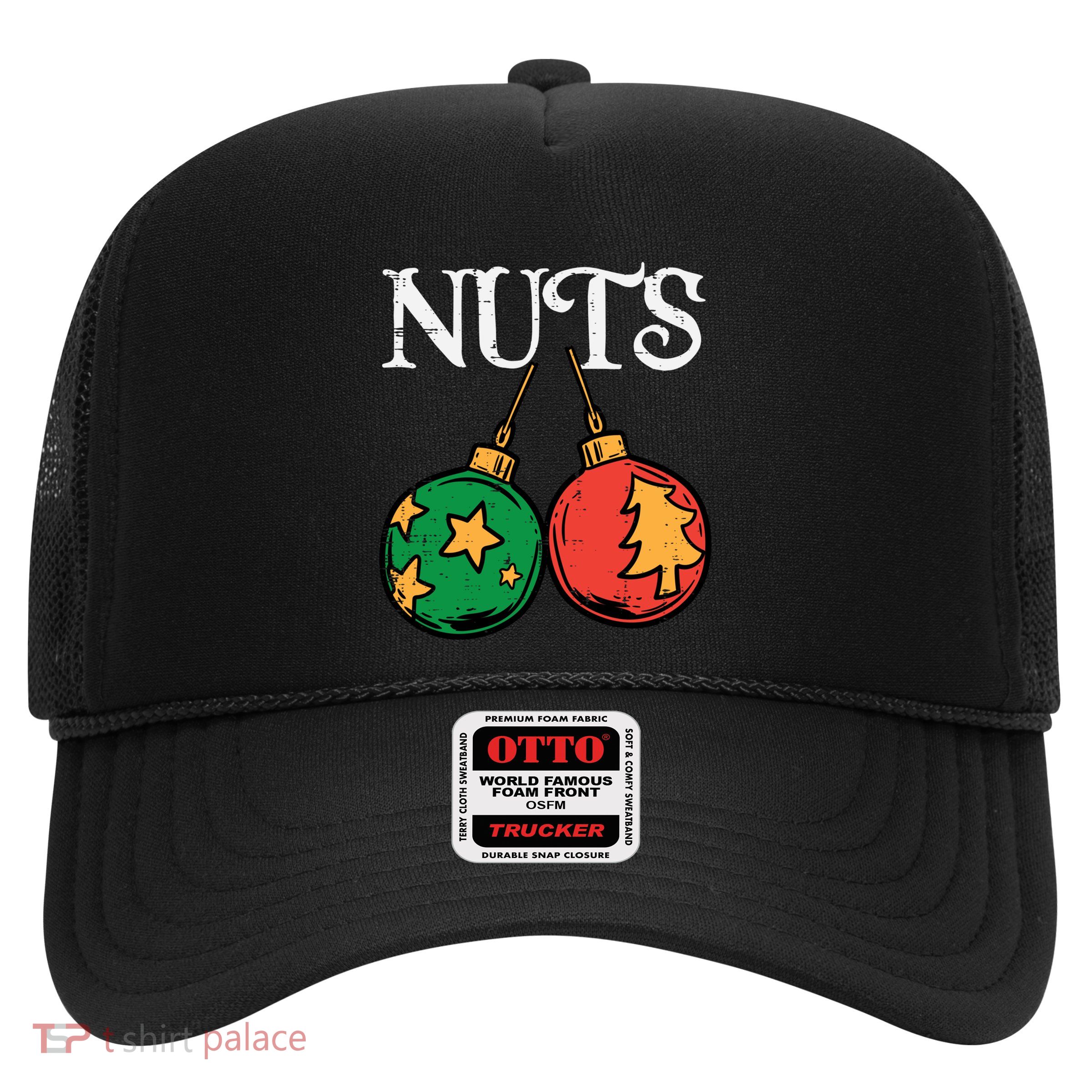 Nuts Chestnuts Funny Matching Couples Christmas Pjs Xmas Gift Trucker Hat