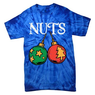 Nuts Chestnuts Funny Matching Couples Christmas Pjs Xmas Gift Tie-Dye T-Shirt