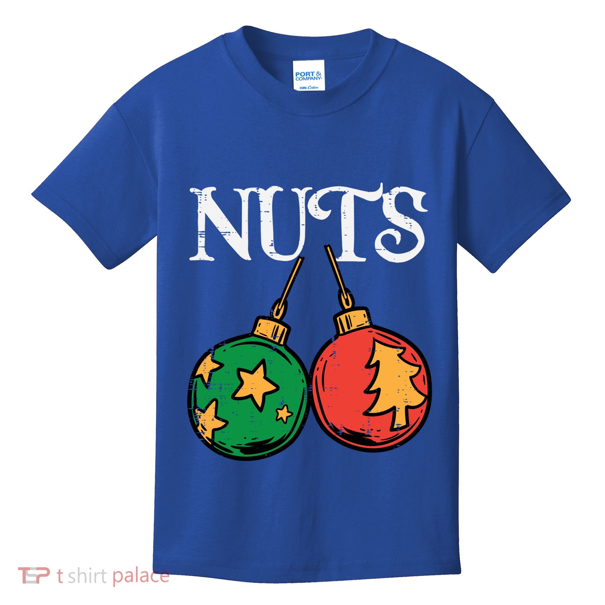 Nuts Chestnuts Funny Matching Couples Christmas Pjs Xmas Gift Kids T-Shirt