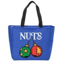 Nuts Chestnuts Funny Matching Couples Christmas Pjs Xmas Gift Zip Tote Bag