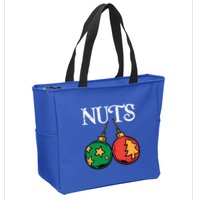 Nuts Chestnuts Funny Matching Couples Christmas Pjs Xmas Gift Zip Tote Bag