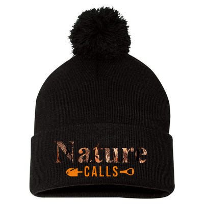 Nature Calls Fall Pom Pom 12in Knit Beanie