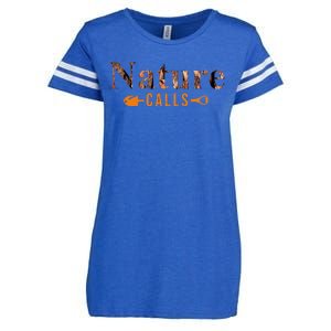 Nature Calls Fall Enza Ladies Jersey Football T-Shirt