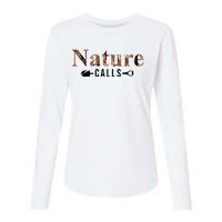 Nature Calls Fall Womens Cotton Relaxed Long Sleeve T-Shirt