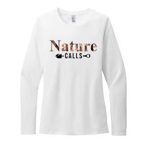 Nature Calls Fall Womens CVC Long Sleeve Shirt