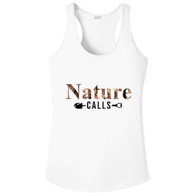 Nature Calls Fall Ladies PosiCharge Competitor Racerback Tank