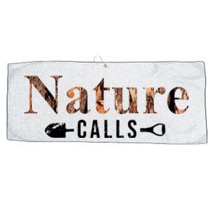 Nature Calls Fall Large Microfiber Waffle Golf Towel