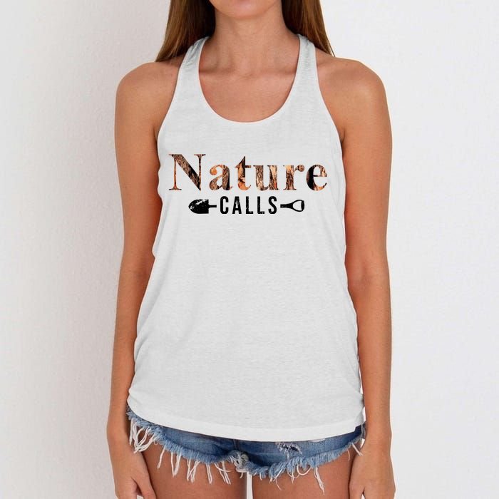 Nature Calls Fall Women's Knotted Racerback Tank