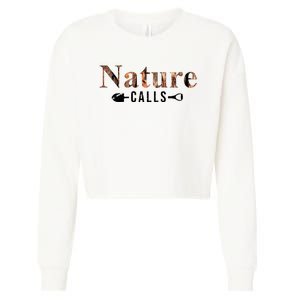 Nature Calls Fall Cropped Pullover Crew