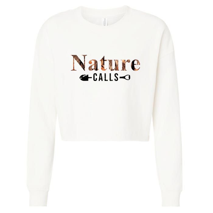 Nature Calls Fall Cropped Pullover Crew