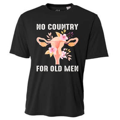 No Country For Old Men Floral Uterus Cooling Performance Crew T-Shirt