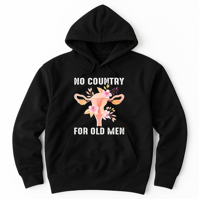 No Country For Old Men Floral Uterus Hoodie