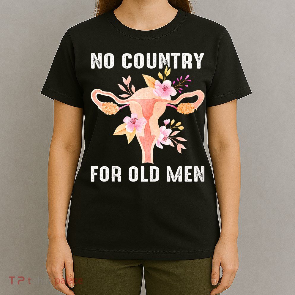 No Country For Old Men Floral Uterus T-Shirt