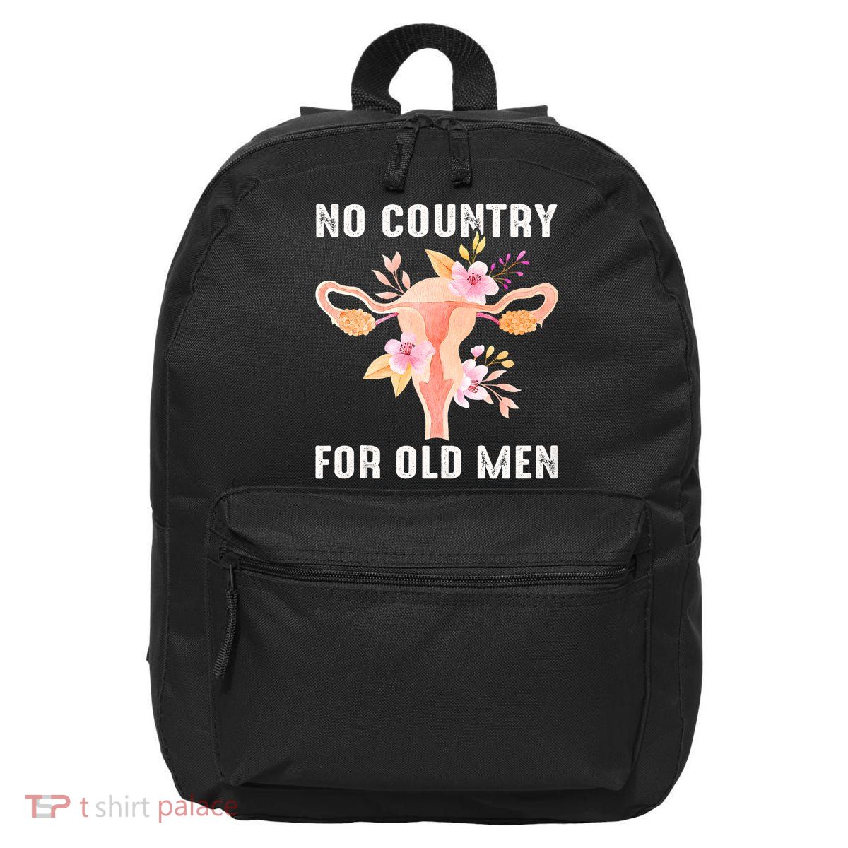 No Country For Old Men Floral Uterus 16 in Basic Backpack