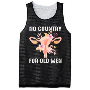 No Country For Old Men Floral Uterus Mesh Reversible Basketball Jersey Tank