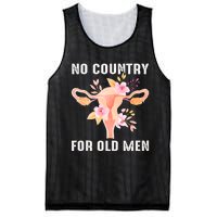 No Country For Old Men Floral Uterus Mesh Reversible Basketball Jersey Tank