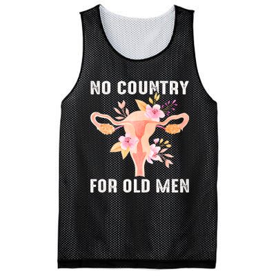 No Country For Old Men Floral Uterus Mesh Reversible Basketball Jersey Tank