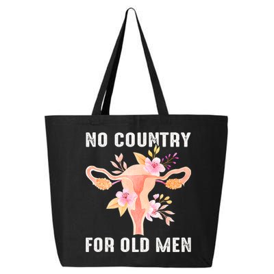 No Country For Old Men Floral Uterus 25L Jumbo Tote